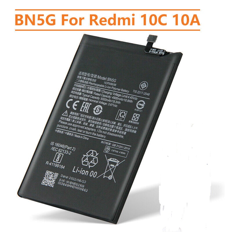 Mobile Battery For Xiaomi Redmi 10C 10A BN5G 5000Mah