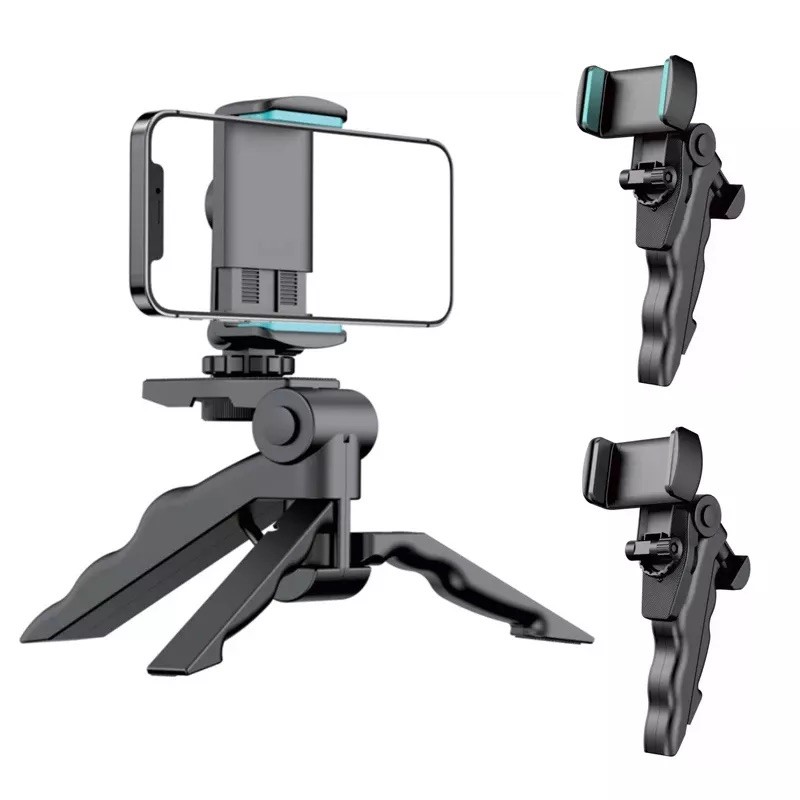 Flexible Portable & 360° Rotatable Hnad Tripod Vlogging tripod for universal all Smartphone, GoPro, Dslr Camera - Tripod Stand. 
