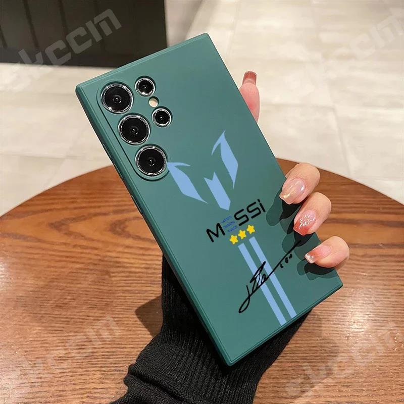 MESSi Football Phone Case For Samsung Galaxy S23 Ultra S24relax Plus S22 S20 FE A15 A35 A50 A51 A54 A55 A71 A72 A73 Cover