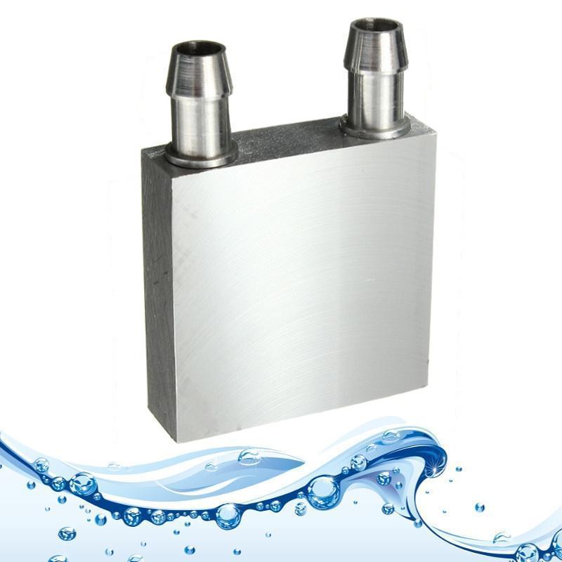 Aluminum Water Cooling Block for CPU Graphics Radiator Heatsink- 40*40*12. 