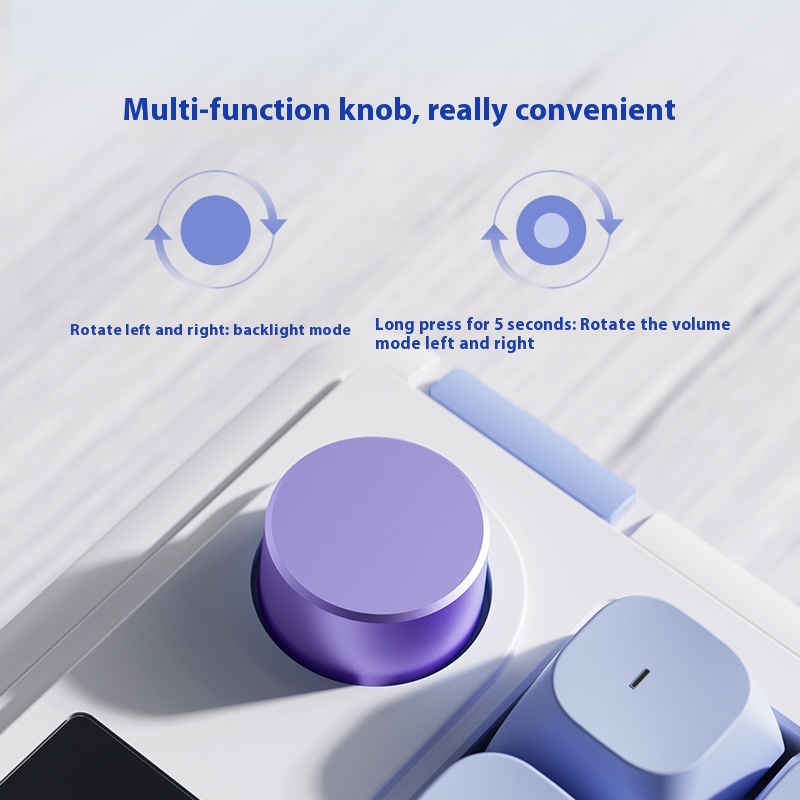 LANGTU L98 Wireless Gaming Mechanical Touch Keyboard Bluetooth 3Mode Rgb With Screen Knob Office E-sport Gaming Silent Keyboard. 