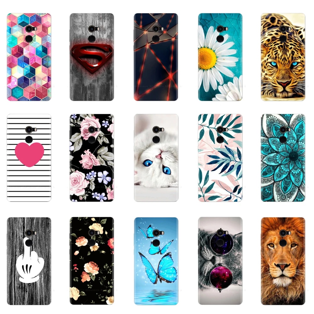Silicone Cover For Xiaomi Mi Mix 2 Case Mi Mix 2S Back Cover For Xiaomi Mi Mix 2 5.99 Phone Cases Shell Coque Etui Bumper Capa