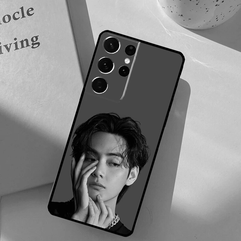 Kpop Kim Taehyung V Case For Samsung Galaxy S21 S22 Ultra S20 FE S8 S9 S10 Note 10 Plus Note 20 Ultra Cover. 