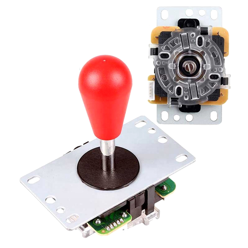Arcade Joystick DIY Kit Zero Delay USB Controller PC Oval Ball Joystick with 30mm Push Buttons for PC PS3. 