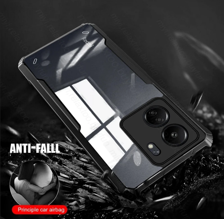 For Xiaomi Redmi 13C Case Transparent Back Cover Luxury Shockproof Bumper Protective Shell Thin Plain Clear Phone Cases Mobile Phone Back Cover Poco C65/Redmi 13c. 
