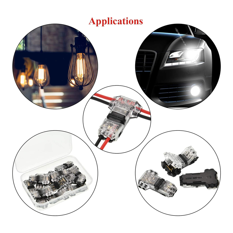 15 Pcs 3 Way 2 Pin Wire Connectors Low Voltage Universal Compact