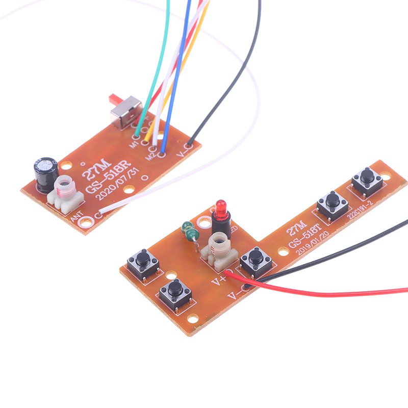 5CH RC Remote Control 27MHz Circuit PCB Transmitter And Receiver Board With Antenna Radio System Car Accessories Jessica. 