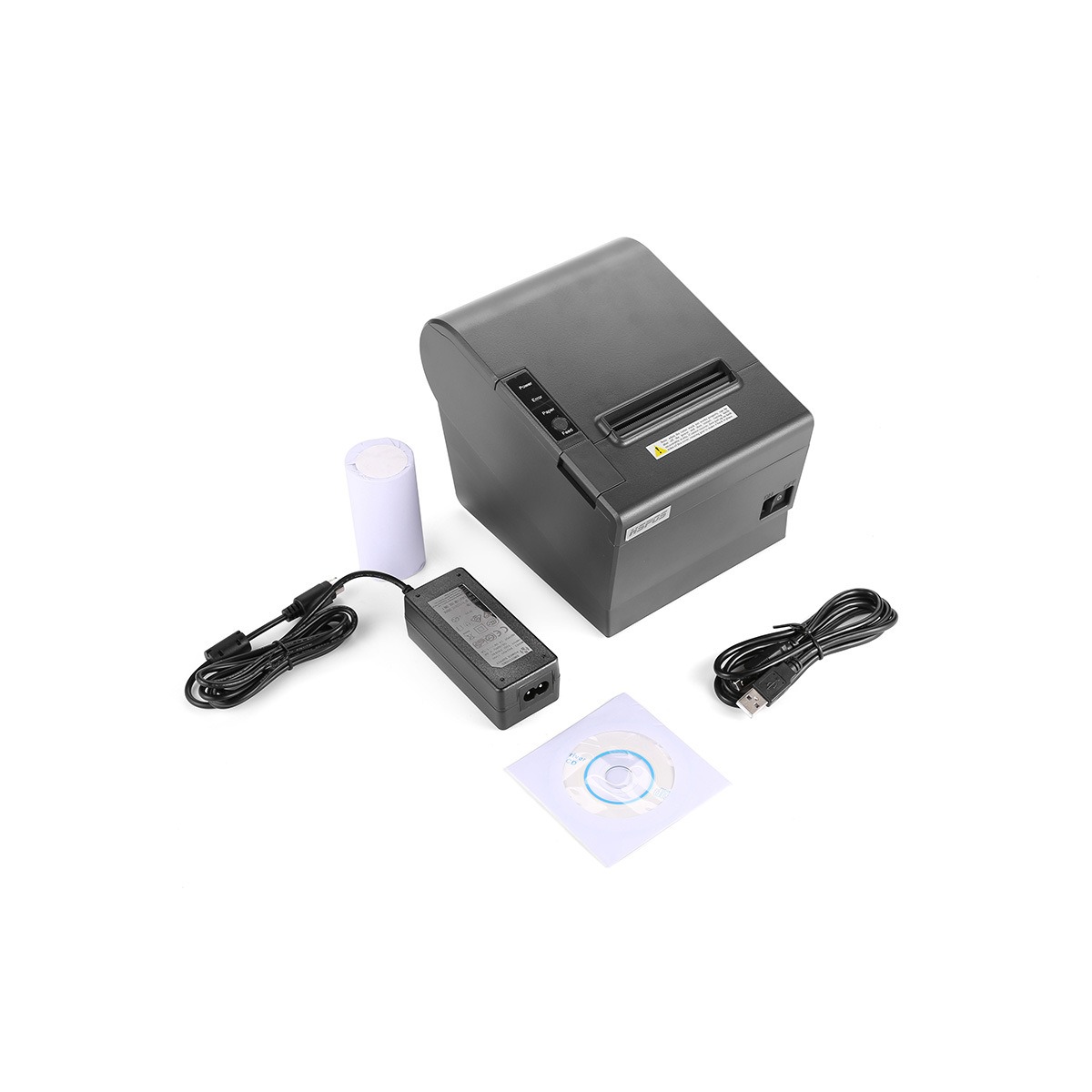 3-inch Receipt POS Printer with Auto Cutter | Desktop Direct Thermal Printer (80mm) | Bluetooth USB Connectivity | High-Speed Printing | Compatible with ESC/POS for Retail Stores, Grocery Stores, Clothing Shops, Supermarket, Cafe. 