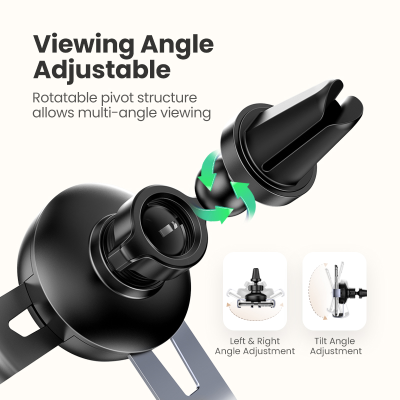 UGREEN Car Phone Mount Air Vent Cell Phone Holder Compatible for iPhone 11 Pro Max SE XS X XR 8 Plus 7 6 6S, Samsung Galaxy Note20 S20 S10 S9 S8 Note 9 8 S7 Edge, Google Pixel 4 3 XL LG V40 V30 G7 G8,Oneplus 8,8Pro,7,7 Pro, Xiaomi 10,10 Pro, 10T. 