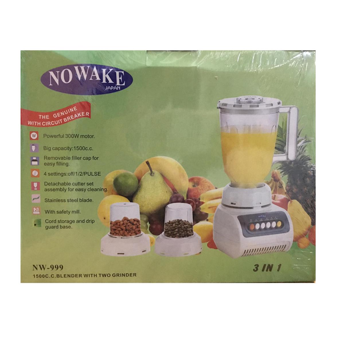 Nowake Blender 3 IN 1 - 300 watts (NW-999 B)