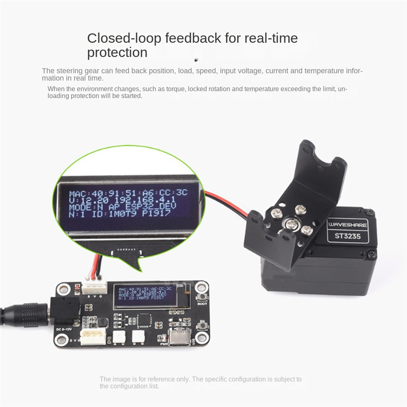 Servo 30kg.cm High Precision High Torque Programmable 360° Magnetic Encoder Serial Bus Servo. 