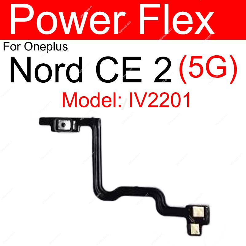 For Oneplus 1+ Nord CE CE 2 CE2 Lite 5G On Off Power Volume Switch Button Flex Cable Side Key Flex Ribbon Replacement. 