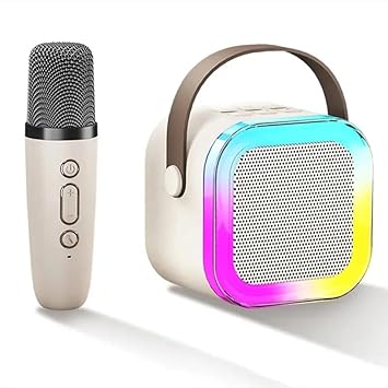 Karaoke wireless bluetooth sound system colourful speaker. 