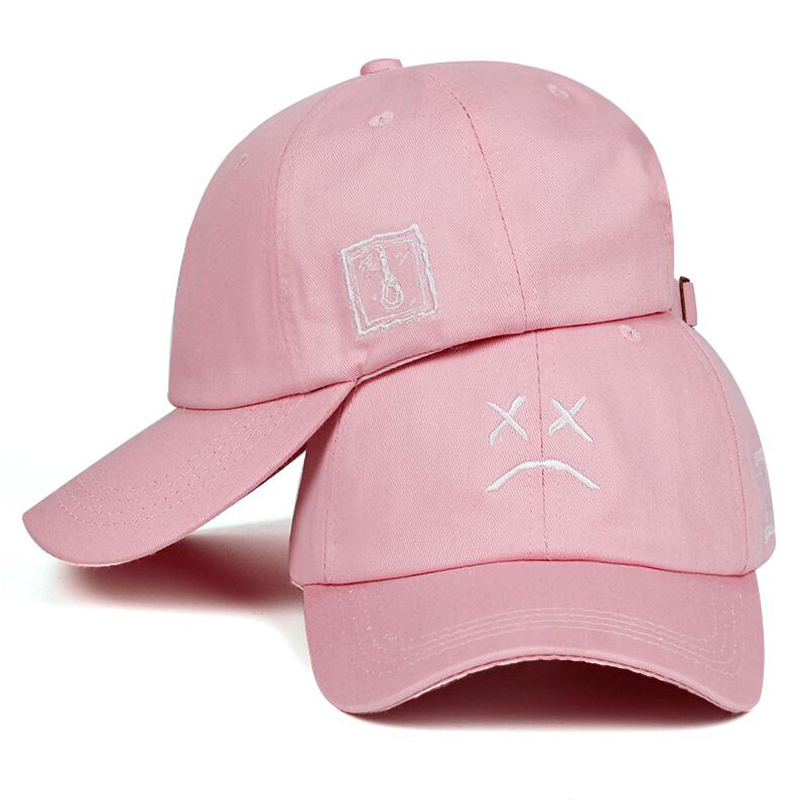 Lil Peep Sad face Dad Hat Embroidery 