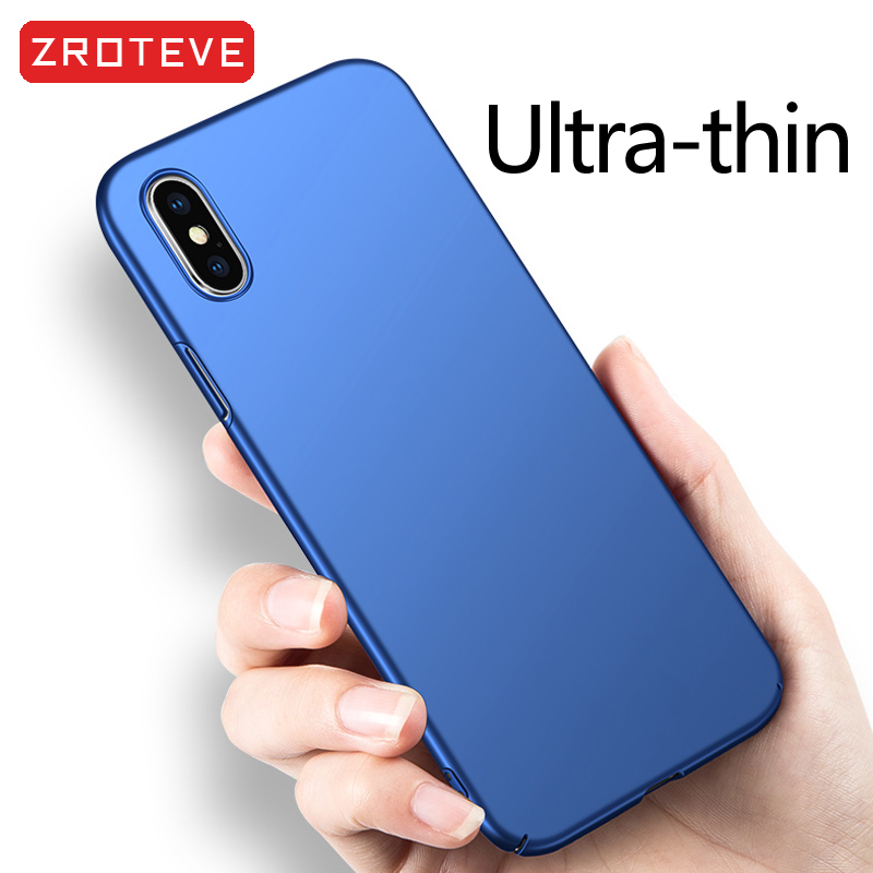 For iPhone X XR Case ZROTEVE Luxury Ultra Thin Frosted Hard PC Cover For Apple iphone XR XS Max iPhonex 10 iPhone10 Phone Cases
