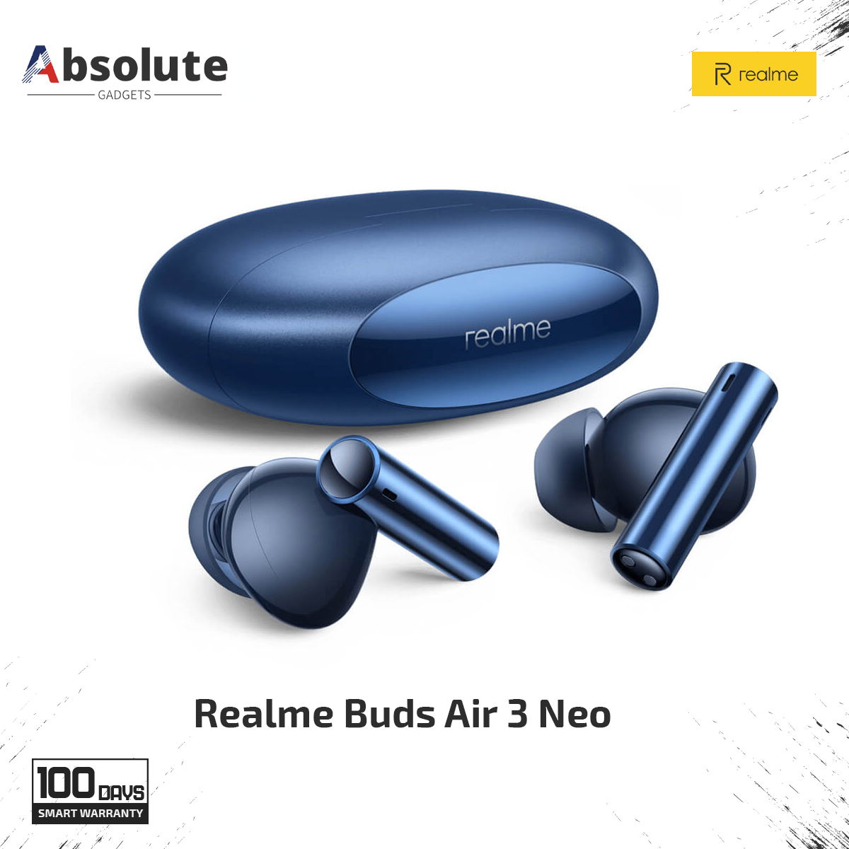 Top-Tier Option - Realme Buds Air 3 Neo True Wireless Earbuds - Highly Durable - Easy to Use - Sleek Usage. 