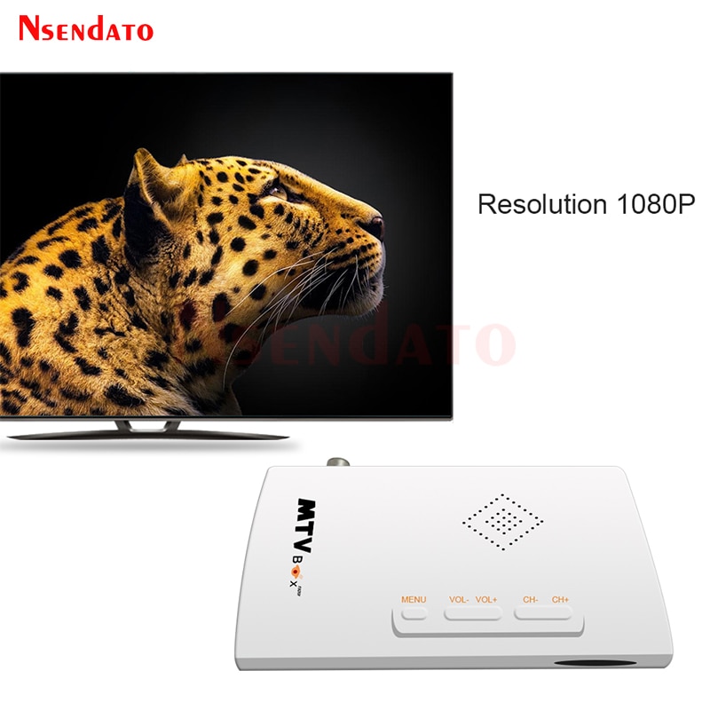 MTV Box AV To VGA TV Receiver Tuner 1080P External LCD CRT TV Tuner Set Top Box With Remote Control for HDTV Computer Monitor. 