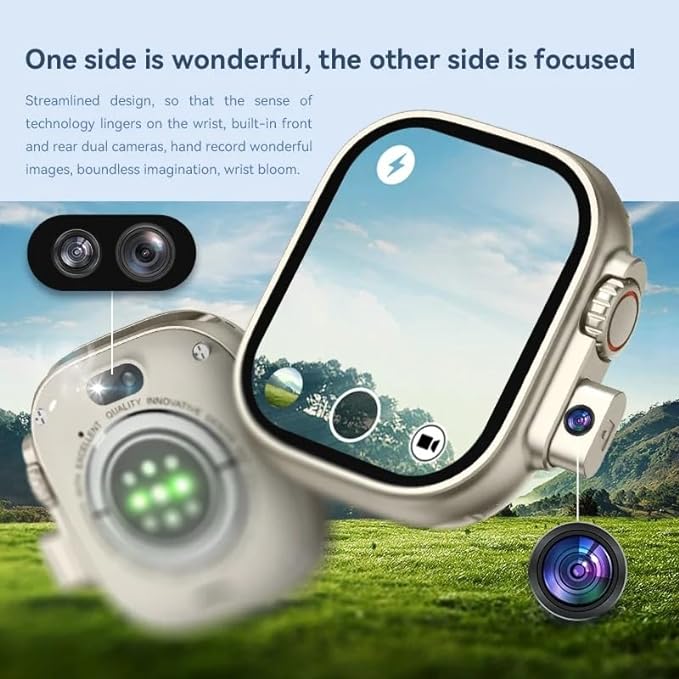 HW Ultra 2 Call Smartwatch 5G Android Syetem Dual Camera Wifi 4GB Ram + 64GB Storage Memory. 