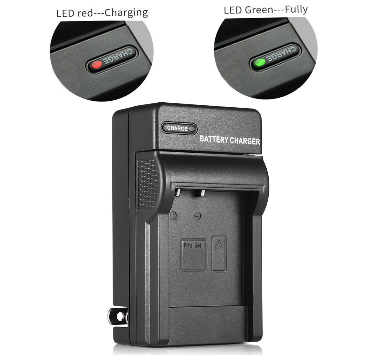 Battery Charger for Panasonic Lumix DMC-FH1, FH2, FH3, FH4, FH5, FH6, FH7, FH8, FH20, FH22, FH24, FH25, FH27 Digital Camera. 