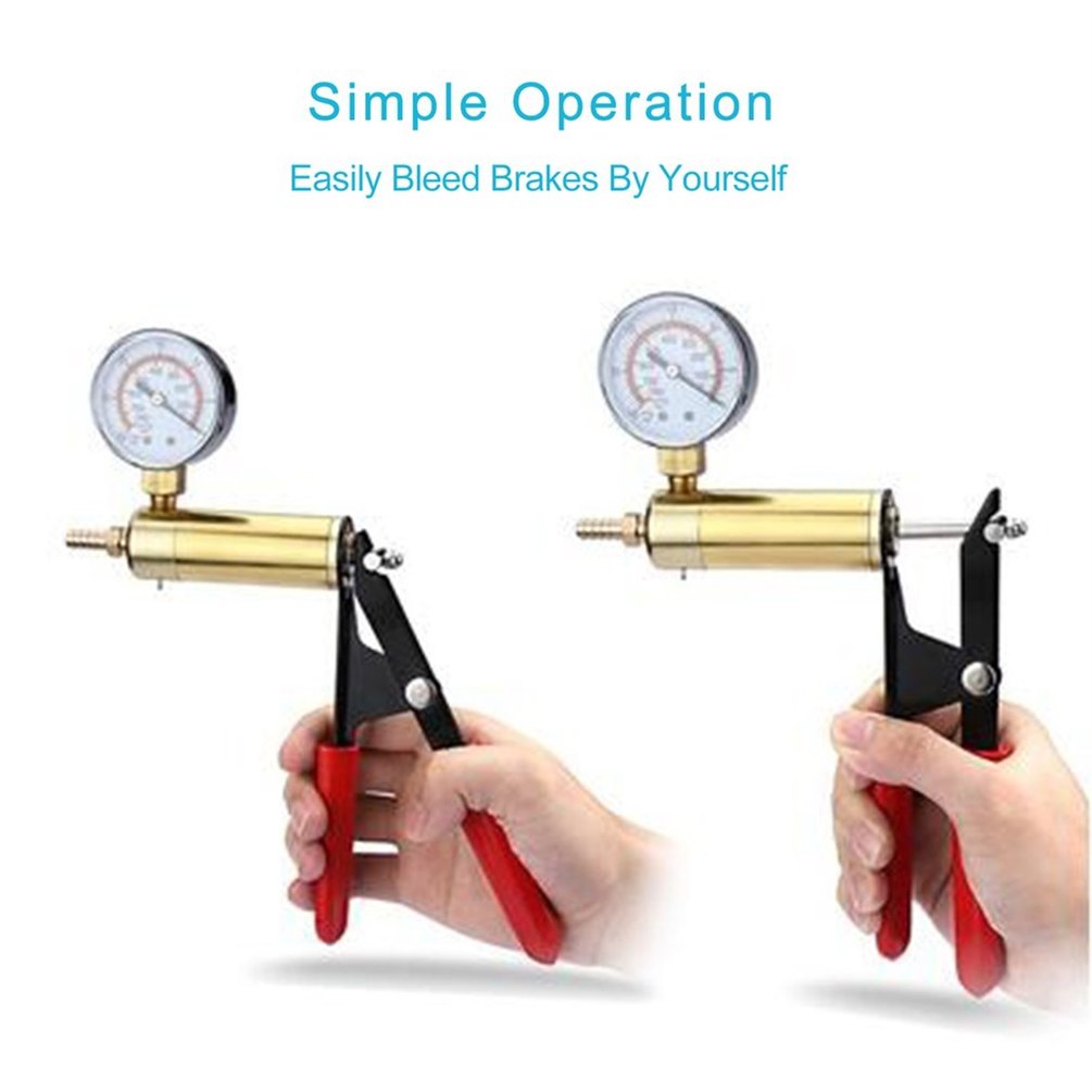 MA Hand Held Vacuum Pump Tester Set And Brake Bleeder Kit Car Motorbike Pump. 