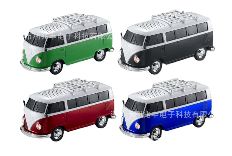 Mini gift bus speaker bus model bluetooth speaker car bluetooth speaker. 