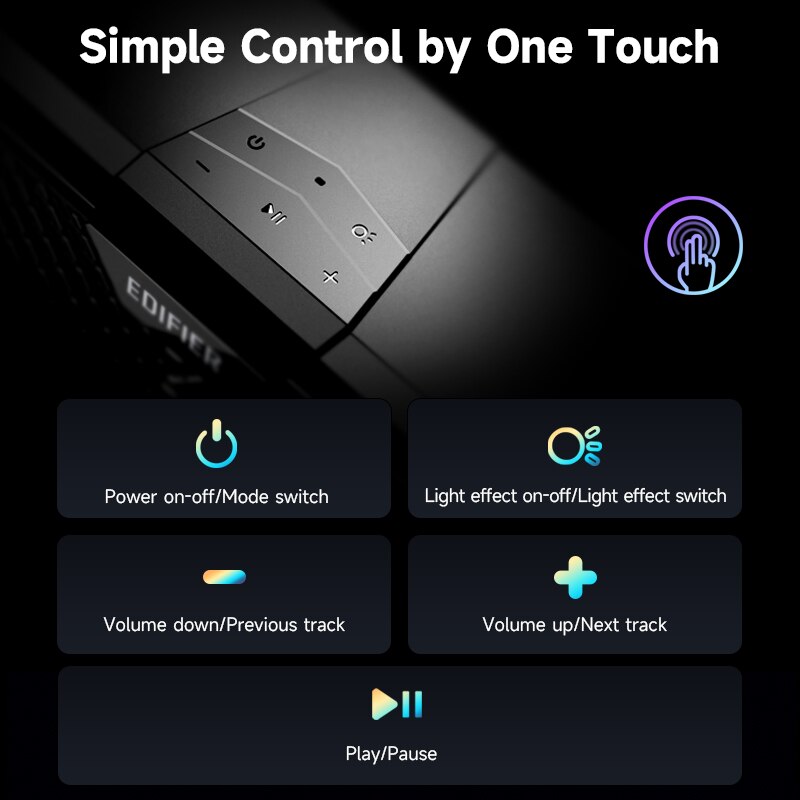 Edifier MG250 USB-A Wired Speaker for PC Computer Laptop Bluetooth 5.3 Mini Soundbar Stereo Surround Soundbox Music Player. 