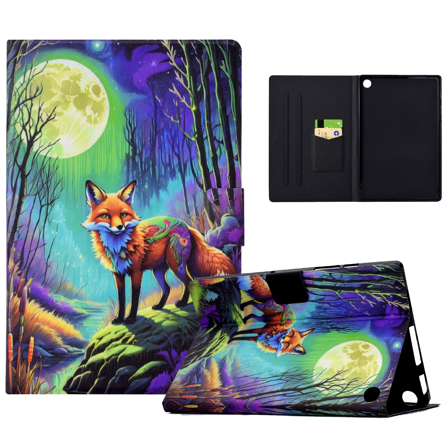 (New)Voltage Painted Leather Case For Amazon Kindle Fire HD8 2020/2022