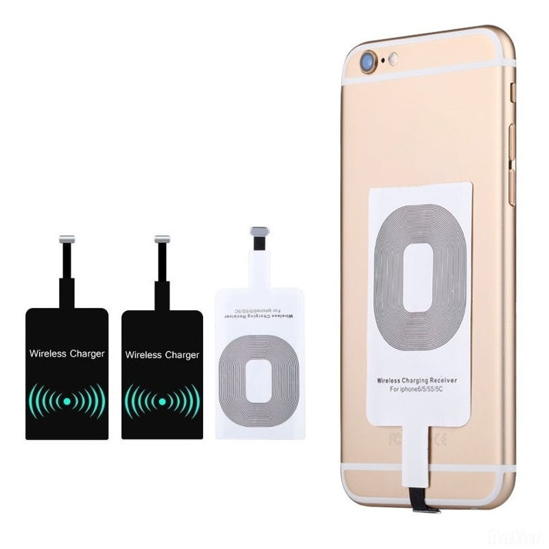 For iPhone 6 6S 6plus 7 7plus 5 5S 5C Wireless Charger Receiver Patch Module QI Standard Wireless Receiving Charging Patch BQ. 