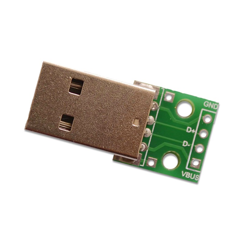 4 Pin Male USB Socket USB Breakout Board USB 2.0 To DIP Adapters Type A Breakout Board USB 2.0 Male Head To DIP Adapters Male Sockets 4 Pin 2.54mm USB Type A Breakout Board USB 2.0 Male Head To DIP Adapters
