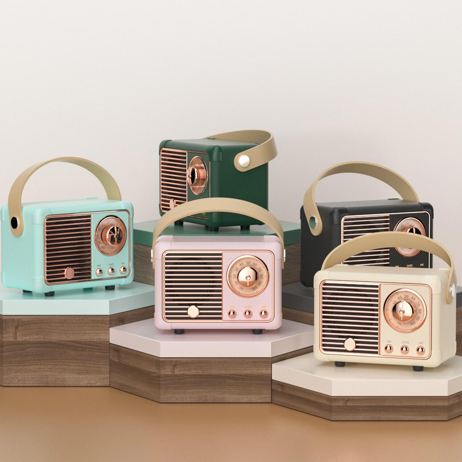 【FUPANG】Product FREE Shipping COD♥ Retro Bluetooth HM11 Retro Music Player Sound Stereo Portable Decoration Mini Speakers Travel Music Player. 
