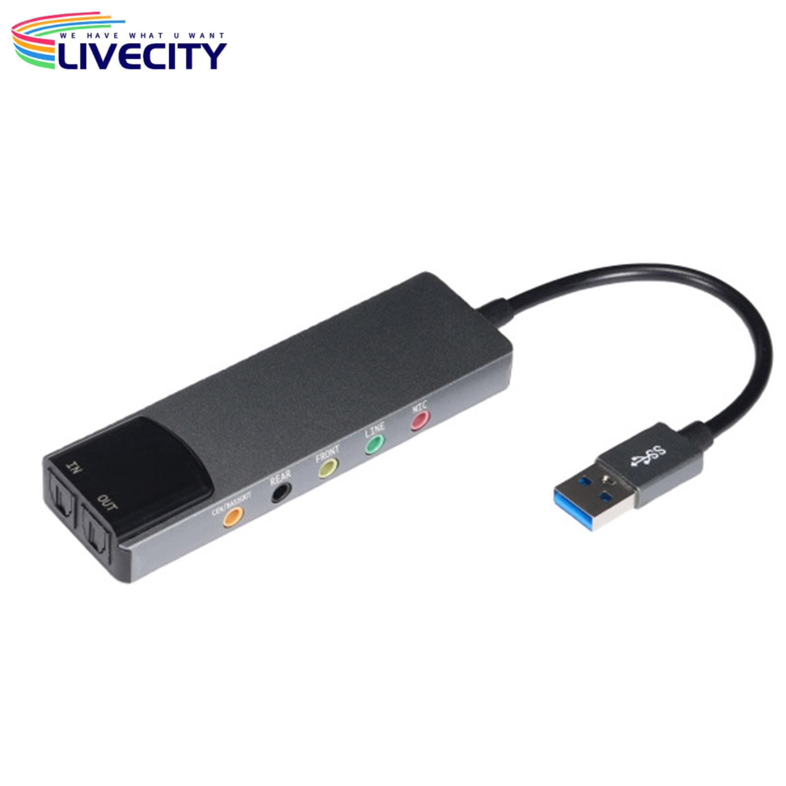 External Sound Card Usb 2.0 Usb External Sound Card for Pc Laptop Amplifier Recording Optical Spdif Input Windows 8/7/xp Compatible Multifunctional Audio Adapter Usb Audio Controller. 