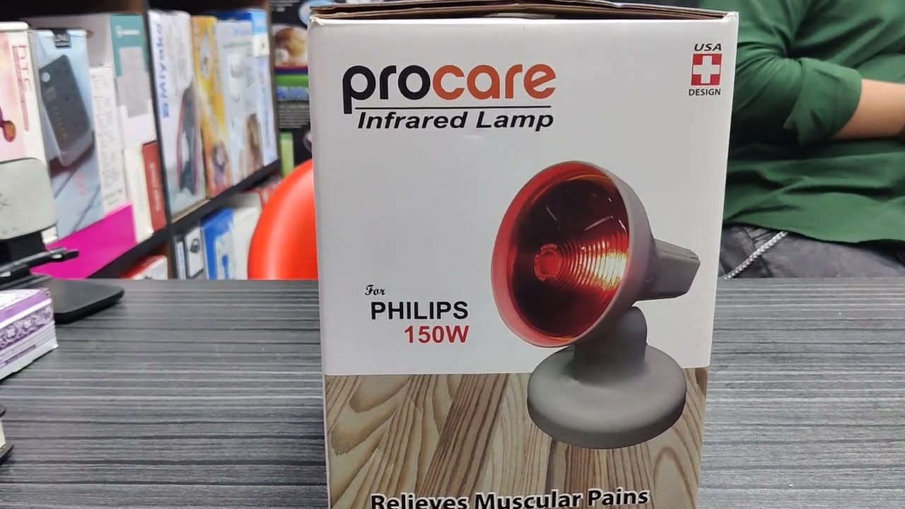 Procare Infrared Heating Lamp 150W 3 Levels Relieve Muscular Pains IRR Lamp. 
