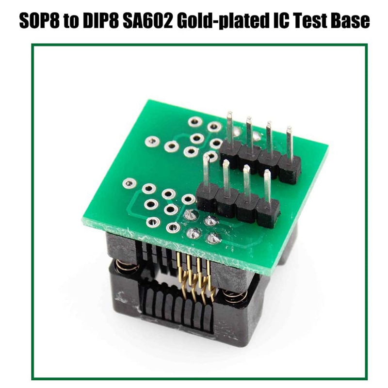 OIMG 1Set Ch341A 24 25 Series Eeprom Flash Bios Usb Programmer+Soic8 Sop8 Test Clip+Spi Flash 1.8V Adapter+Sop8 Soic8 To Dip8. 