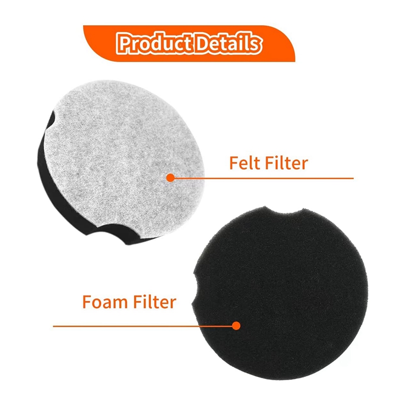 5Pack Replacement Filter for Bissell PowerForce, Part 1604896. 