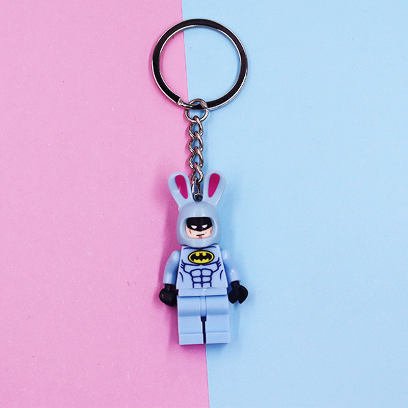 [ New ] Toy Story Keychain Buzz Lightyear Marvel Spider-Man Batman Donald Duck Mickey Mouse Model Pendant. 