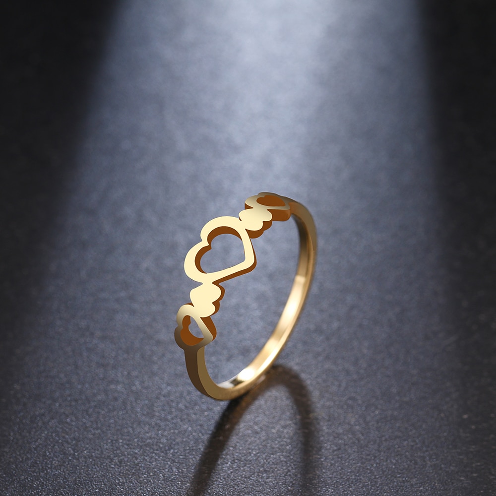 Gold ring hot sale love design