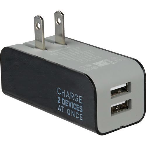 GRIFFIN POWERBLOCK DUAL UNIVERSAL CHARGER ADAPTER FOR MP3 PLAYERS AND USB DEVICES (BLACK). 