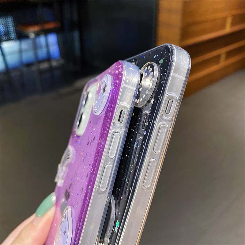 For Redmi A2 A1 Case Sparkling Soft Transparent Silicone Space Planet Stars Moon Girl Anti Fall For Xiaomi Redmi A1 Back Cover. 