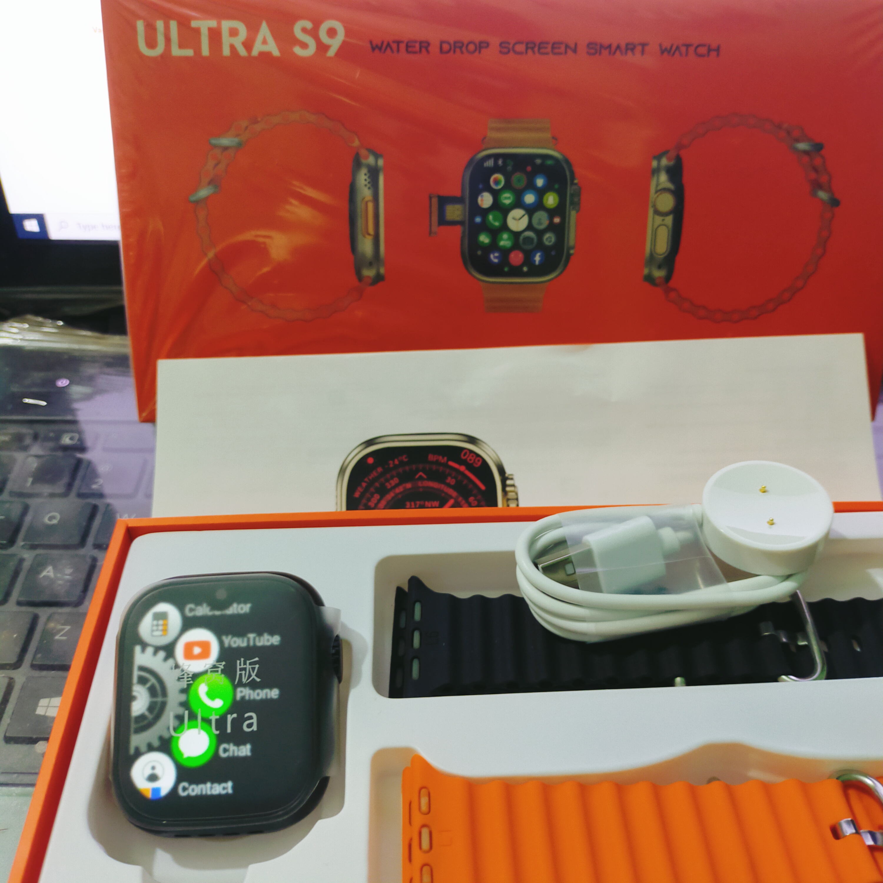 S9 Ultra S9 5G Smart Watch RAM 4GB ROM 64GB Android 9 1000mAh Battery  2.08 inch Waterdrop Display Dual Camera Calling Feature Google Plook Messenaystore Youtube Facebger Tiktok IMO Wifi Smartwatch for Men and Women. 
