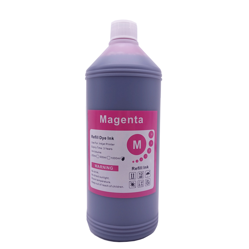 1000ML 1KG Liter Black C M Y Refill Dye Based Ink Kit Replacement For Epson Canon HP Brother Lexmark Samsung Dell Inkjet Printer Amour zii. 