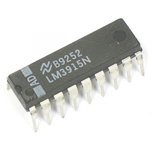 LM3914 LM3914N 3914 IC LED Driver LED Lighting Drivers Dot Display 3V To 15V Input 10 Outputs DIP-18 18 Pin Leads Dual In Line Package Chip Leads. 