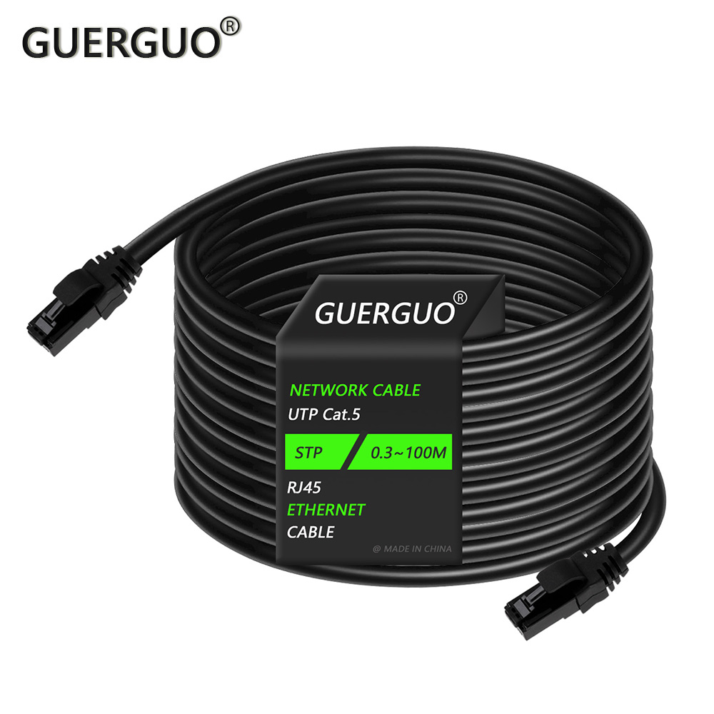 CAT5 CAT6 Ethernet Network Cable STP/UTP RJ45 Patch LAN Cable Wire For POE IP Camera System Computer PS PC Modem Router 0.3-5M