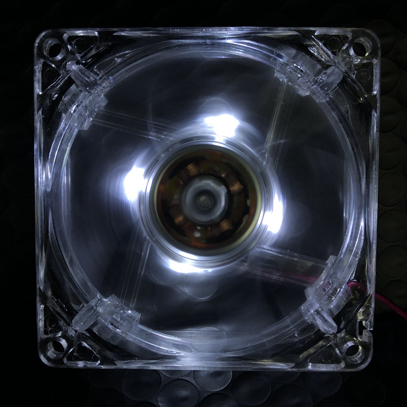 80mm Computer CPU Fan Cooler LED Computer PC Case Cooling Fan Ultra Silent Heatsink 80x80x25mm rgb light Fan,12v 3P IDE 4pin. 