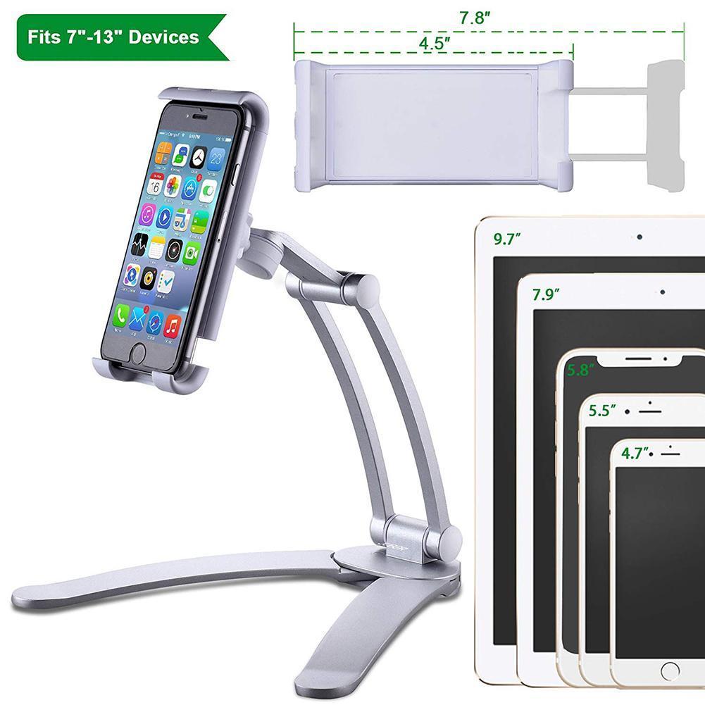 Redcolourful Kitchen Tablet iPad Stand Adjustable Holder Wall Mount for iPad Pro, Surface Pro, iPad Mini. 