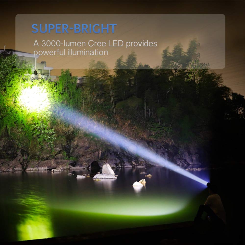 Supfire M6/M6-S LED 3000 Lumens Rechargeable LED Multi Function Ultra Bright Torch Light Use 18650 4Pcs. 