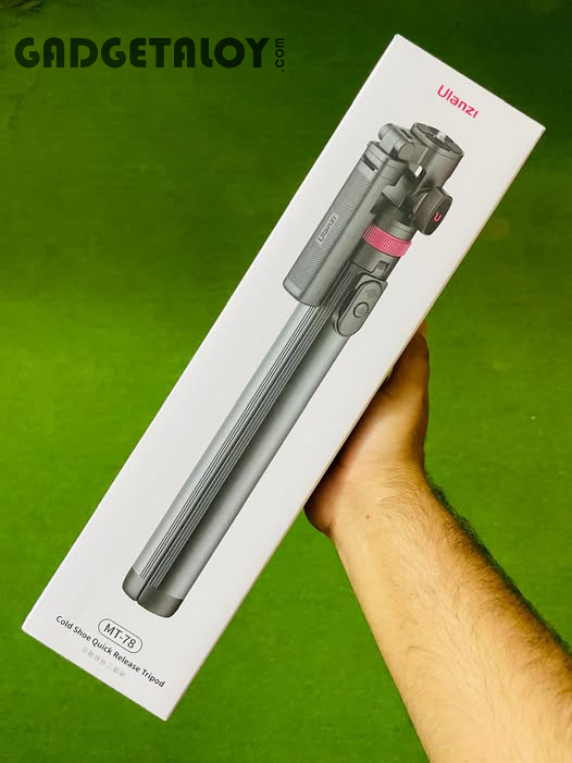 Ulanzi MT-78 Quick Release Camera Tripod with Cold Shoe Mounting System, Smartphone Holder, Remote Shutter Button, and 7-Section Extendable Height up to 185cm for Live Streaming, Vlogging, Photography. 