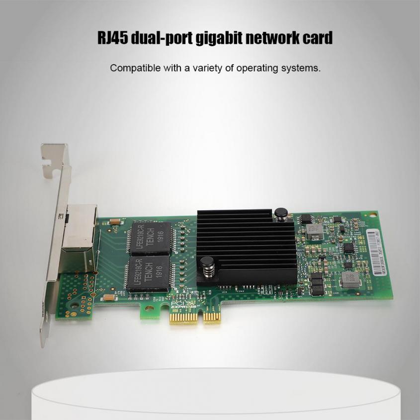 For Intel I350-T2V2 i350AM2 PCIE x1 Dual-port Server gabit Et rnet Network Card. 