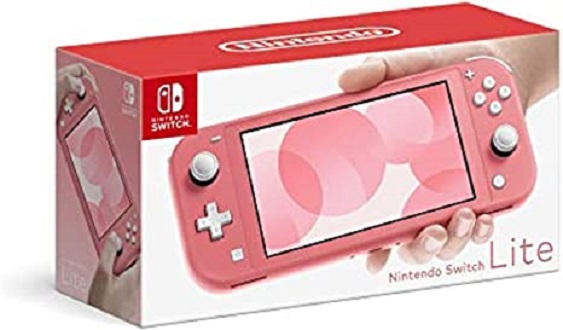 Switch Lite Game Console Coral Pink. 