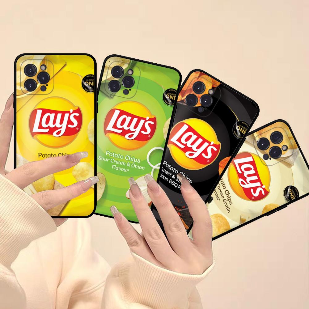 Snack Food Potato L-Lay'S Phone Case for iPhone 15 8 7 6 6S Plus X SE 2020 XR XS 14 11 12 13 Mini Pro Max Mobile Case