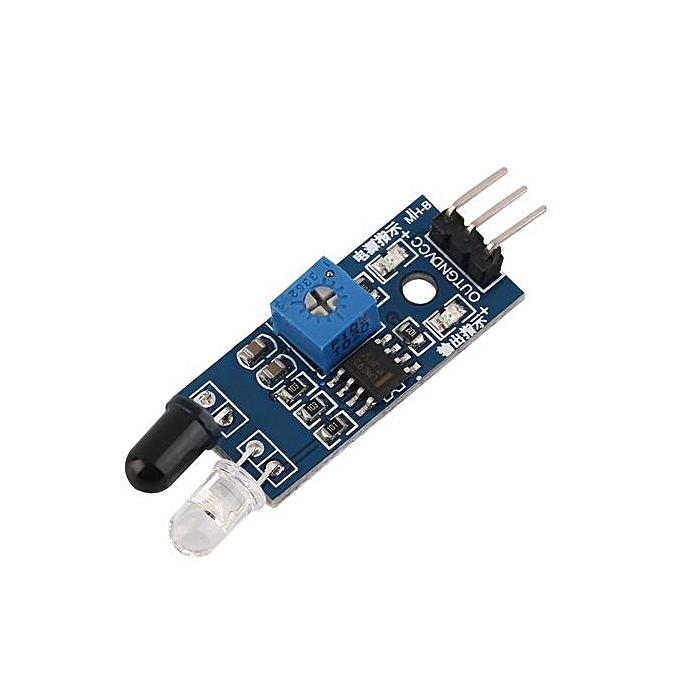 2 LED IR Obstacle Sensor Transmitter & Receiver IR Obstacle Sensor Infrared Proximity Sensor IR Infrared Obstacle Avoidance Sensor Smart Car Robot 3 Pin Reflective Photoelectric Module Electronics Circuitry & Parts. 